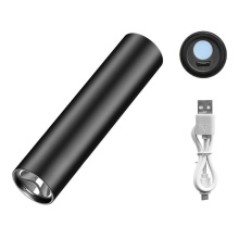 Torche de lumière de vélo de vélo rechargeable en aluminium